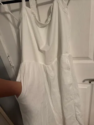 Aerie White Halter Dress thumbnail 4