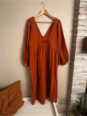 MADEWELL‎ Lightspun V Neck Midi Dress thumbnail 5