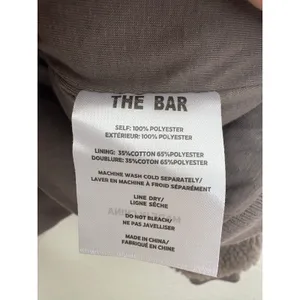 The Bar Gigi Sweatshirt Cinder/Grey Size XL Sherpa Teddy Loungewear Oversized thumbnail 7