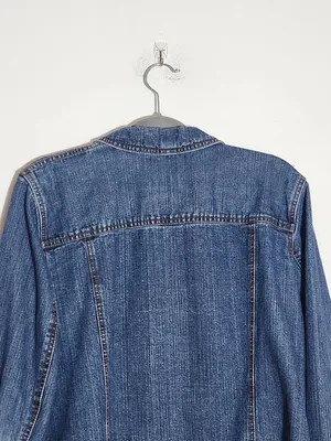 Jamaica Bay Medium Wash Denim Jacket Size 1X thumbnail 5