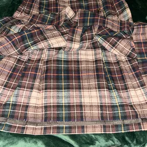 Vintage Classic Of Boston Women’s Brown Plaid Kilt Wrap Midi Skirt Sz 11 thumbnail 6