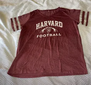 Maroon Harvard Football T-Shirt Size 3XL thumbnail 1
