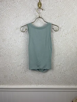 Wilfred Free by Aritzia Blue Sleeveless Twist Front Tank Top - Size - Small thumbnail 3