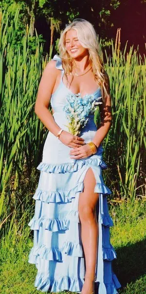 blue prom dress Size 2 thumbnail 2