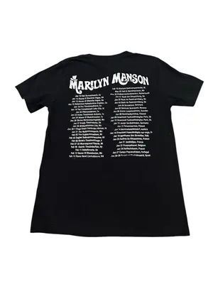 Bella Canvas Marilyn Manson UNISEX Short Sleeve Tour T-shirt Black Red Graphic M thumbnail 4