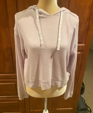 Pink Cropped Hoodie thumbnail 1