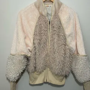 Free People One Aurora Faux Fur Bomber Jacket thumbnail 2