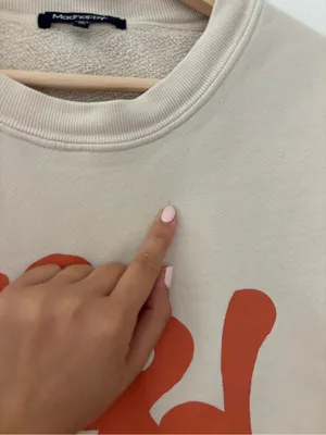 Madhappy Local Optimist Sweatshirt in Fleece in neutral thumbnail 6