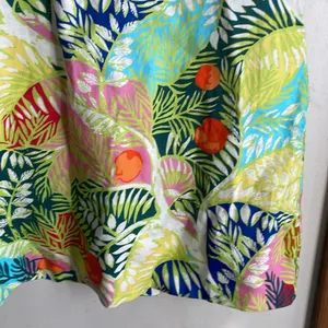 STAUD Sandra Linen Mini Dress Capri Tree thumbnail 9