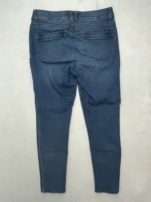 Democracy Womens Blue Skinny Ab Technology Medium Wash Denim Jeans Size 10 thumbnail 5