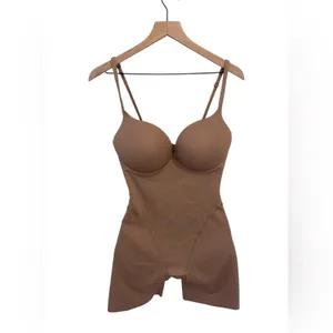 Skims Ultimate Body Push-Up Enhancing Padded Midthigh Bodysuit large Sienna NWT thumbnail 4