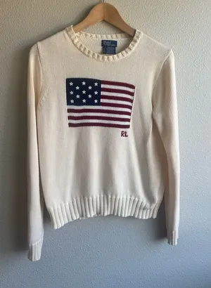 Polo by Ralph Lauren Cream Crewneck Sweater thumbnail 1