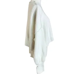Free People Easy Street Crop Pullover Sweater in White Size Medium Preppy Fall thumbnail 12