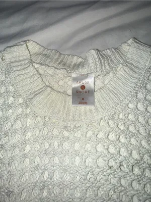 Shade‎ & Shore Cream Crochet Maxi Dress M thumbnail 3