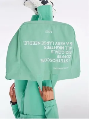 FIGS Canvas Unisex Tote in Seaglass Limited Edition NWT, NIB thumbnail 1