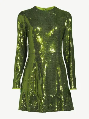 Scoop Women's Sequin Mini Dress with Ruffled Hem Size XL 16/18 (~20” PTP) NWT thumbnail 2