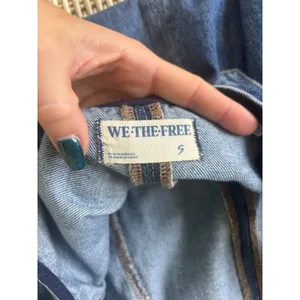 We The Free Free People High Roller Denim‎ Jumpsuit small boho Oversized layered thumbnail 7