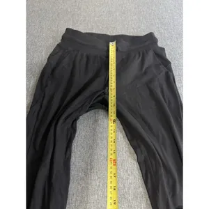 Lululemon Ready To Rulu Black Joggers Women's Sz 6 Running Workout thumbnail 3