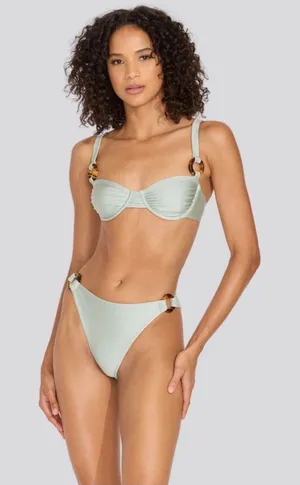 Solid & Striped Bikini Set thumbnail 1
