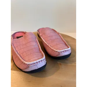 Valencia Y2K Vintage Pink Genuine Leather Square Toe Slide On Mule Loafer Size 8 thumbnail 9
