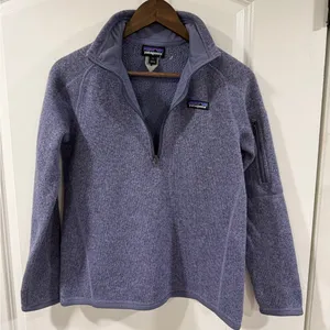Patagonia Better Sweater 1/4 Zip Pullover Women’ Small Lupine Purple Blue Fleece thumbnail 10