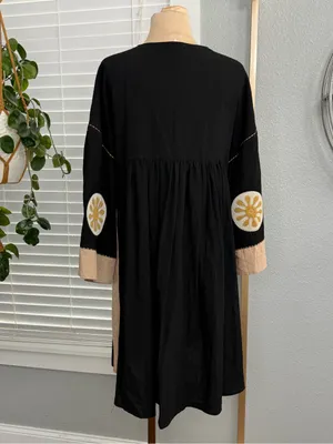 Easel Embroidered Detail Woven Dress Size Medium thumbnail 6