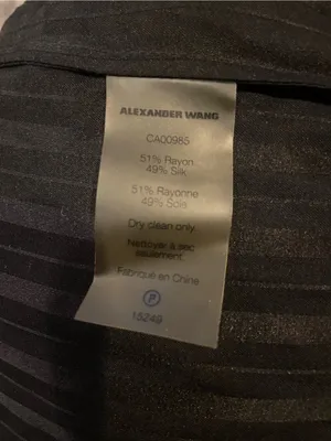 Alexander Wang Black Long Vest Duster silk and rayon size 4 thumbnail 6