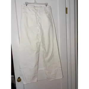 Old Navy Sky-Hi Wide Leg Jeans White Extra High Rise Denim Pants Womens 8 thumbnail 7