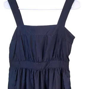 Alfani 100% Silk Black Baby Doll Tank Top Size 4 thumbnail 2