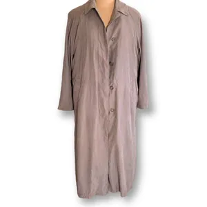 Vintage 90s London Fog Tan Faux Suede Belted Trench‎ Coat Women’s Size 6 Classic thumbnail 11