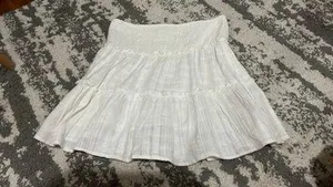 Sim & Sam White High Rise Skirt thumbnail 1