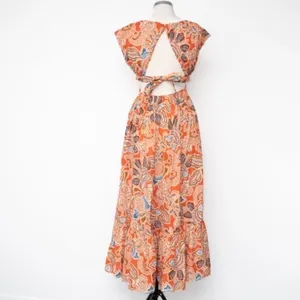 MISA‎ - Dana Mae Cut‑Out Cotton Floral Maxi Dress thumbnail 3