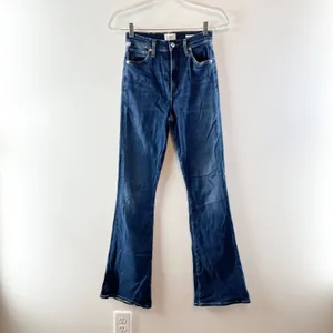 Citizens of Humanity Lilah High Rise Flare Jeans Dark Wash Blue 24 thumbnail 3