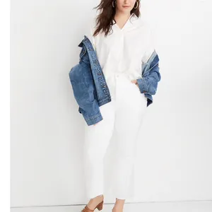 NWT Madewell Cali Demi-Boot Jeans Raw-Hem Jeans White asZ-36 thumbnail 3