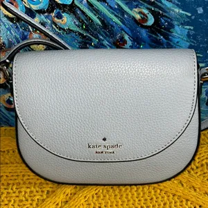 Kate Spade Leila Mini Periwinkle Pebbled Leather Crossbody Bag thumbnail 2