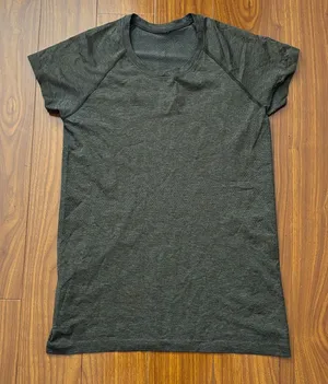 Lululemon Heathered Olive Green Short Sleeve Swiftly Tee thumbnail 1