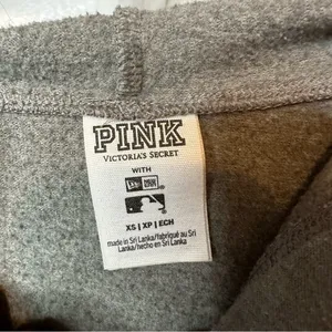 PINK Victoria's Secret Gray Milwaukee Brewers Hooded Crop Sweatshirt thumbnail 4