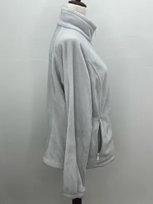Columbia Sportswear Womens Gray Fleece Full Zip Active Outdoors Jacket Medium thumbnail 5