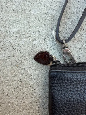 Brighton Brown & Black Croc Embossed Mini Crossbody Purse with Adjustable Strap thumbnail 6