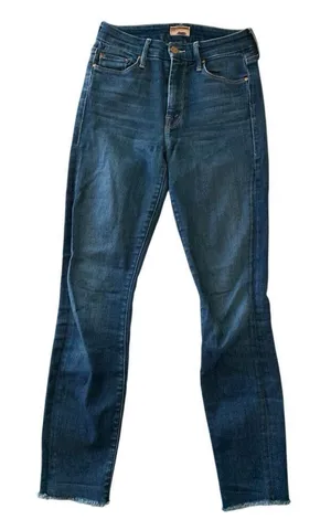 MOTHER The Looker Ankle Fray Home Movies Jeans women's size 24 thumbnail 1
