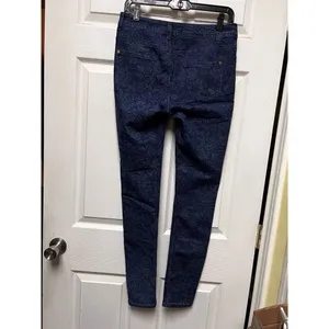 KY Creations Floral Size 30w Blue Jeans Women T2 30" Skinny Stretch‎ thumbnail 3