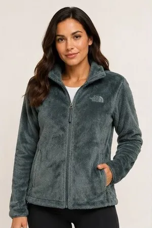 The North Face Women’s Osito Full Zip Fleece Jacket Teal Size Medium M thumbnail 1