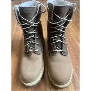 Timberland Authentics Waterproof Roll-Top Boots Brown Nubuck Women's Size 8 thumbnail 5