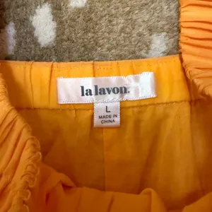 La Lavon bright orange ruffle tiered sundress women’s size large thumbnail 6