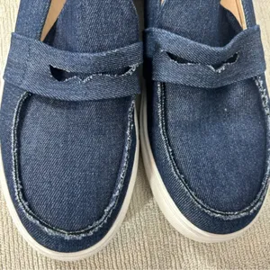 Denim Slip On Loafers Boat Shoe Style EU 40 US 9 9.5 thumbnail 8