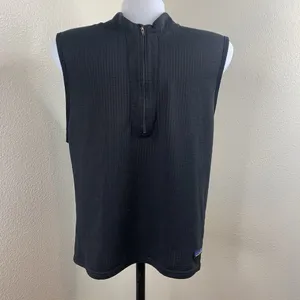 Vtg Patagonia Regulator Vest Polartec Black Half 1/2 Zip Made USA Women’s? Sz M thumbnail 8