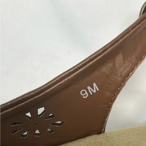 Easy Street Slingback Sandals Die Cut Leather Uppers 9 Kaley Tan‎ Brown New thumbnail 8