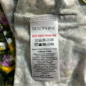Seraphine Ariana Retro Floral Maternity Nursing Jersey Knit Mini Dress Small thumbnail 8