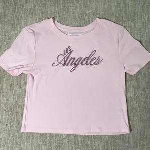 Dillard's Pink Baby Tee thumbnail 1