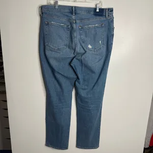 Abercrombie & Fitch The 90s Straight Ultra High Rise Criss Cross Jean Size 33/16 thumbnail 4